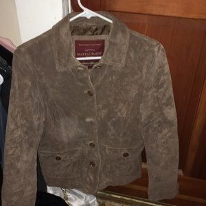 Seattle suede washable brown sz. small